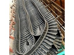 炜泰大倾角输送机皮带 波纹挡边耐酸碱阻燃输送带定做厂家图3